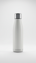 Self-carbonating bottle matte pearl white